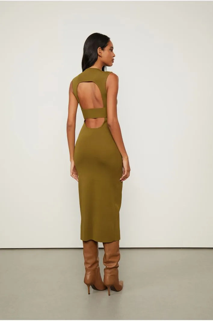 VESTIDO ABERTURA COSTAS TRICOT